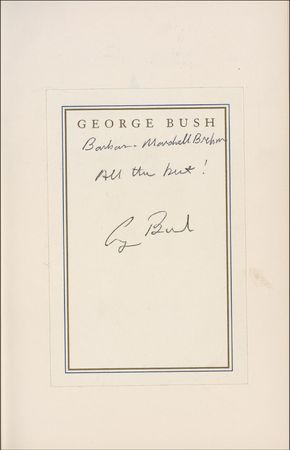 Lot #10 George Bush Book