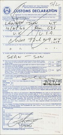 Lot #843 Beatles: John Lennon: A solo Beatle returns from the final voyage of his life with an inspiration for Double Fantasy - Image 1