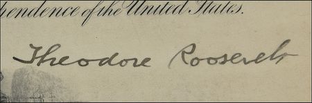 Lot #163 Theodore Roosevelt: Promoting a Chief Gunner in the Navy - Image 2