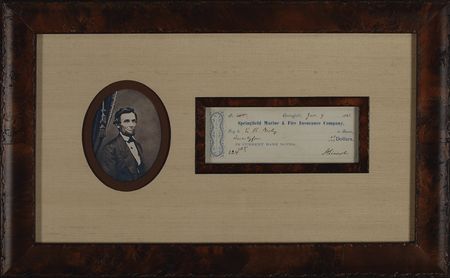 Lot #98 Abraham Lincoln: The nation marches toward Civil War as president-elect Lincoln settles his debts before moving to Washington - Image 1