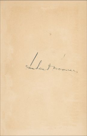 Lot #69 Herbert Hoover Book - Image 1