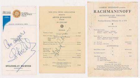 Lot #805 Pianists Programs - Image 1
