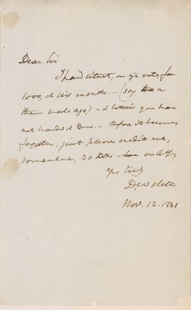 Lot #408 Daniel Webster Letters - Image 1