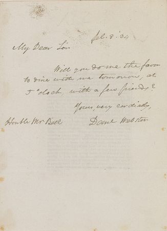 Lot #408 Daniel Webster Letters - Image 2