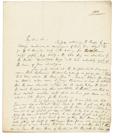 Lot #685 Thomas Moore Handwritten Letter Signed - Image 1