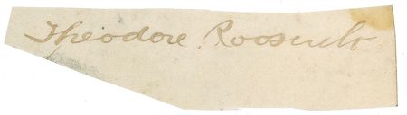 Lot #167 Theodore Roosevelt Signature - Image 1