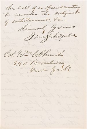 Lot #472 John M. Schofield: West Point’s superintendent writes of plans to meet his former commander, U. S. Grant - Image 2