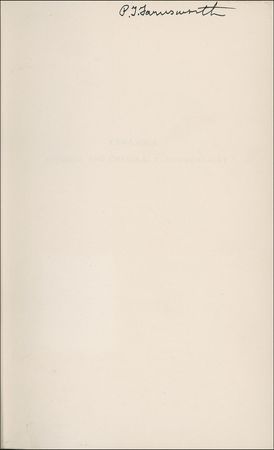 Lot #286 Philo T. Farnsworth Book - Image 1