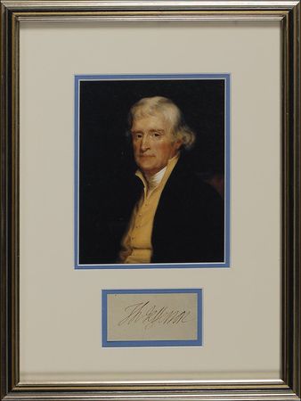Lot #80 Thomas Jefferson: Remarkable Jefferson signature - Image 1
