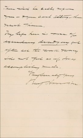 Lot #61 Benjamin Harrison: “My life here is more of excruciating annoyances” - Image 2