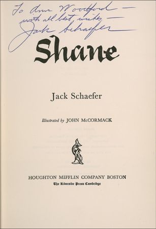 Lot #707 Jack Schaefer Book - Image 1