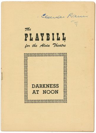 Lot #1002 Casablanca: Claude Rains Playbill and Signature - Image 1