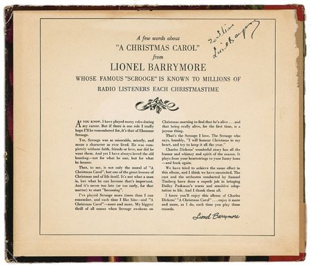 Lot #980 Lionel Barrymore Signature - Image 1