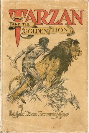 Lot #611 Edgar Rice Burroughs: Burroughs presents a copy of Tarzan and the Golden Lion to an admirer - Image 2
