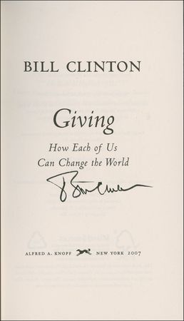 Lot #22 Bill Clinton Book