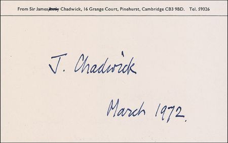 Lot #224 James Chadwick - Image 2