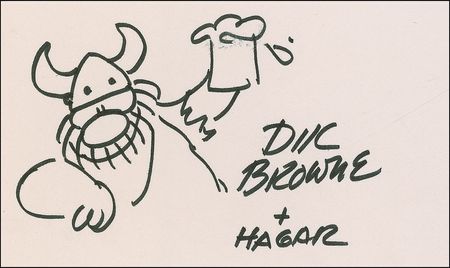 Lot #739 Dik Browne Sketch and Letter - Image 2