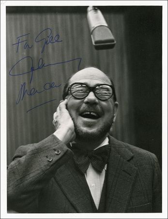 Lot #922 Johnny Mercer Photograph and Signature - Image 1