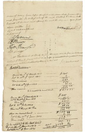 Lot #339 John Marshall: Chief Justice Marshall sells his huge Virginia hunting lodge, signing his name 10 times - Image 2