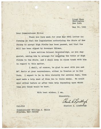 Lot #551 Charles Lindbergh: Lindbergh converts the tragic scene of his son?s kidnapping to aid generations of troubled youths - Image 3