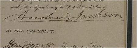 Lot #75 Andrew Jackson: As America edges toward a financial crisis, Old Hickory sets his sights on the high seas and a patent for ship’s thimbles - Image 3