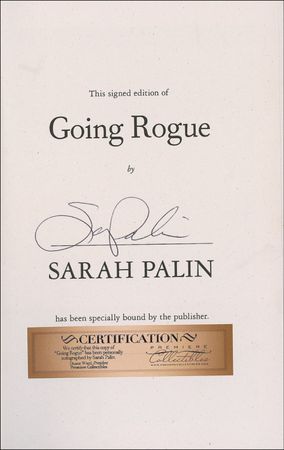 Lot #346 Sarah Palin Book - Image 1