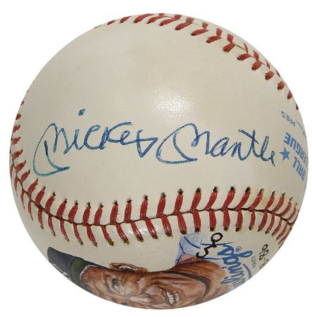 Lot #1295 Mickey Mantle Baseball - Image 1
