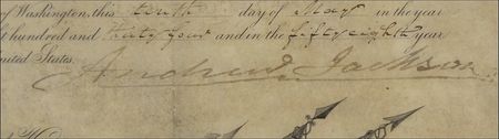 Lot #94 Andrew Jackson: With troops needed for his policy of Indian Removal, Jackson appoints a captain in the Dragoons - Image 3