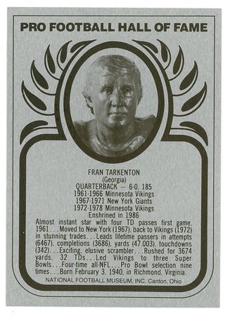 Lot #1245 Football Hall of Famers: 1980 Inductees Signed Cards - Image 4