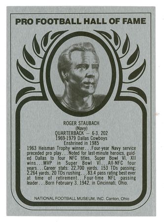 Lot #1245 Football Hall of Famers: 1980 Inductees Signed Cards - Image 6