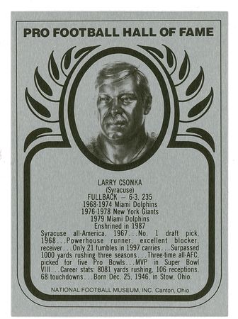 Lot #1245 Football Hall of Famers: 1980 Inductees Signed Cards - Image 7