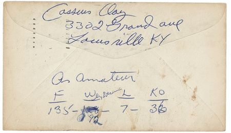 Lot #1158 Muhammad Ali: Incredibly rare 1961 letter marks the rise to professional prominence of young Cassius Clay - Image 3