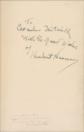 Lot #87 Herbert Hoover Book - Image 1