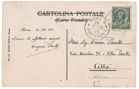 Lot #352 Pope Pius XII Signature - Image 1