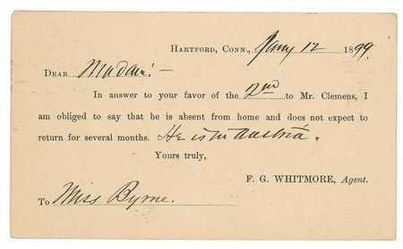 Lot #587 Samuel L. Clemens Signature - Image 2