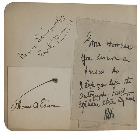 Lot #344 Nineteenth Century Notables: Teddy Roosevelt and Thomas Edison join 19th century artists, composers and stars of stage and screen including Langtry, Cohen, Gibson, Flagg, London and Pavlova - Image 5