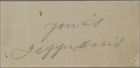 Lot #251 Jefferson Davis Signature - Image 2