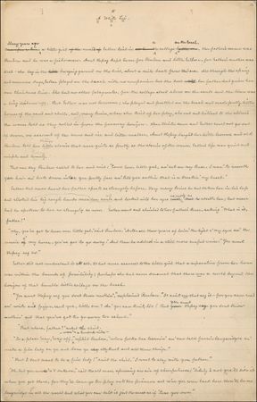 Lot #603 Eugene Field: A self-critical poet critiques his “fatally constructed and badly written” unpublished work as he tries to transition to literature - Image 1