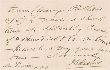 Lot #228 James G. Blaine Handwritten Letter Signed - Image 3