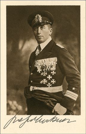 Lot #332 Felix von Luckner Signed Photographs - Image 2