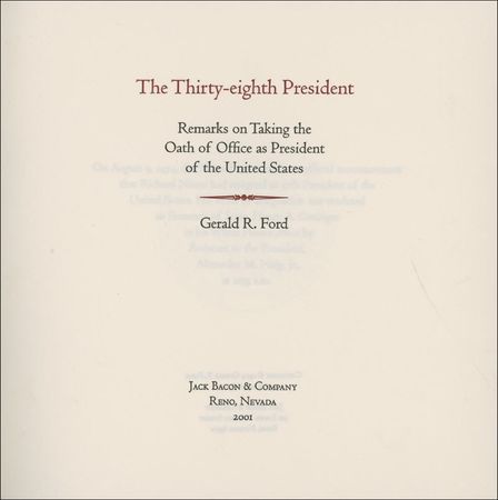 Lot #65 Gerald Ford: A very limited edition volume, The 38th President - Image 2