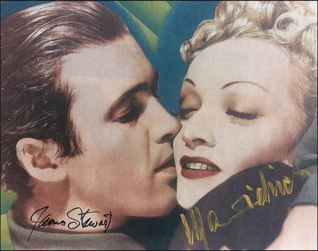Lot #1114 James Stewart and Marlene Dietrich Signed Photographs - Image 2