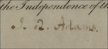 Lot #2 John Quincy Adams Signed Document - Image 2