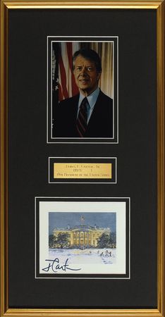 Lot #22 Jimmy Carter Signed Photograph
