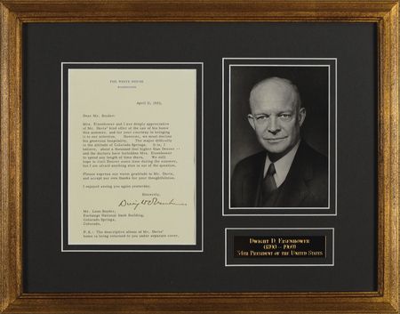 Lot #53 Dwight D. Eisenhower Typed Letter Signed - Image 1
