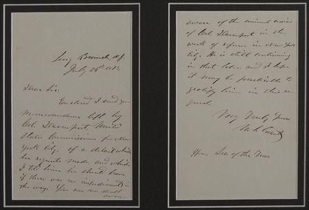 Lot #73 U. S. Grant Handwritten Letter Signed - Image 2