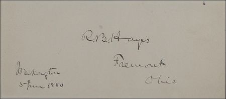 Lot #85 Rutherford B. Hayes Signature - Image 2