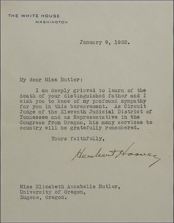 Lot #88 Herbert Hoover Typed Letter Signed - Image 2