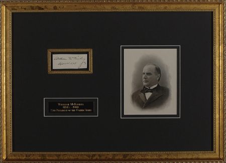 Lot #130 William McKinley Signature - Image 1