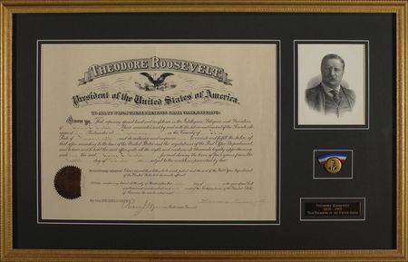 Lot #171 Theodore Roosevelt Signed Document - Image 1
